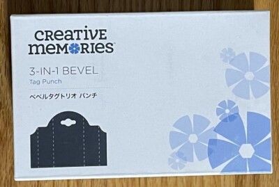 Creative Memories 3-in-1 Bevel Tag Standalone Decorative Paper Punch ~ New