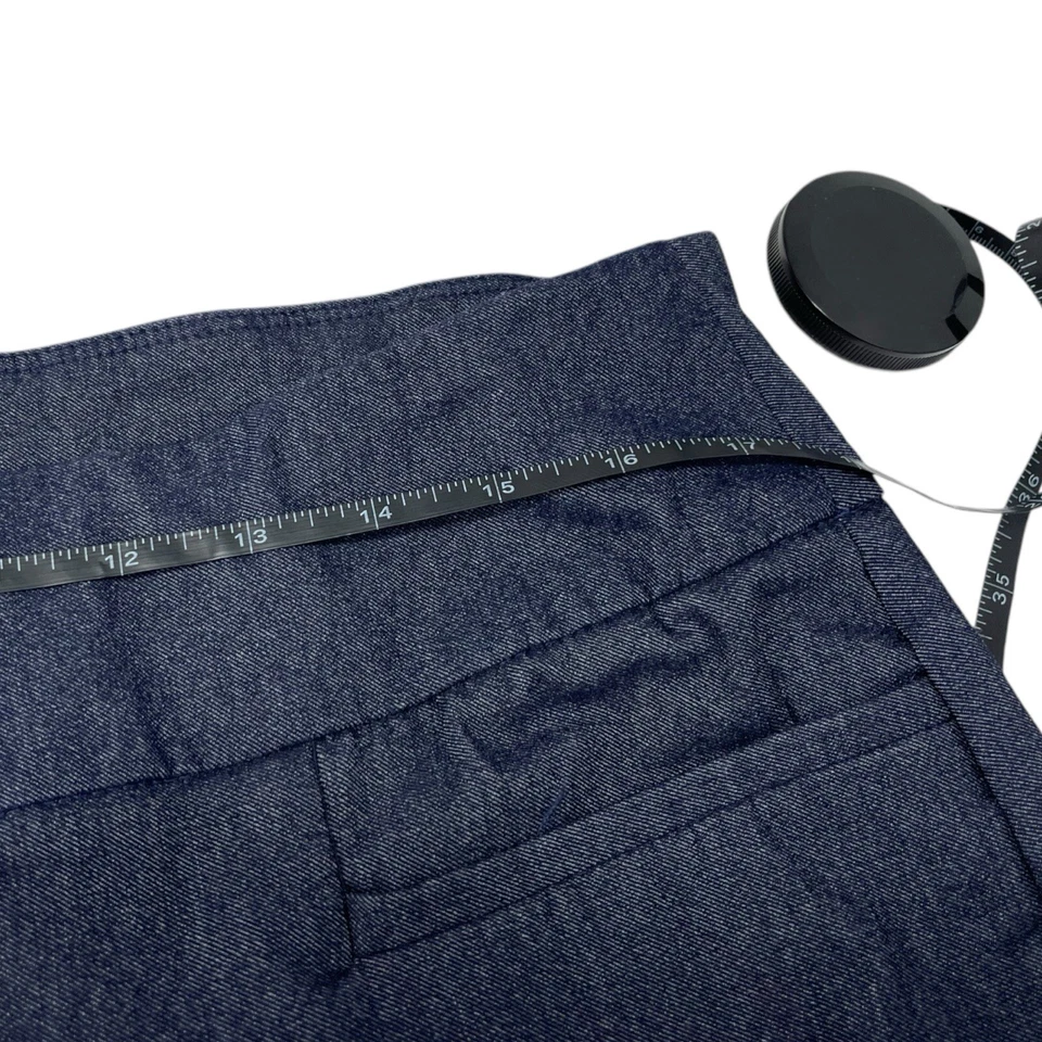 Cato 1946 Women's Mid Rise 14P Navy Blue Stretch Waist Pants Pockets 24" Inseam - Image 2 of 4