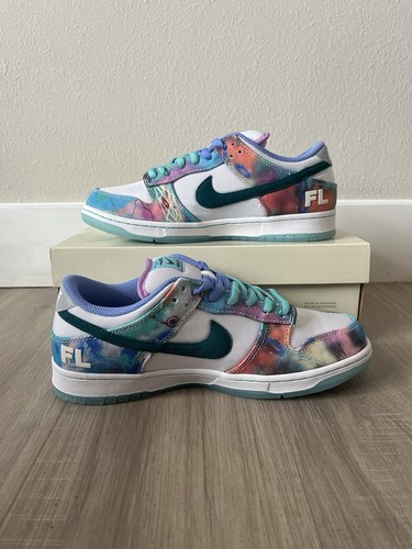 Size 9 - Nike Futura Laboratories x Dunk SB Low Bleached Aqua - 第 2/7 張圖片