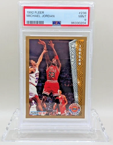 1992 Fleer #238 Michael Jordan 🏀PSA 9 MINT NEW SLAB🏀 Chicago Bulls HOF