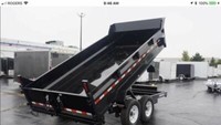 6x12 combo 7 ton dump trailer $9999 !!!!