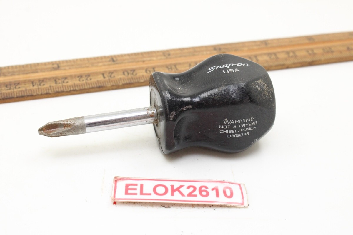 Snap-on Katun #2 Stubby Phillips Head Black Hard Handle