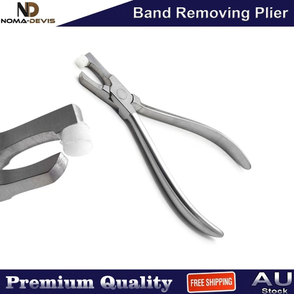 Empujador de banda de ortodoncia escalador colocación bandas de asiento removedor alicate herramientas dentales Foto 2 de 4