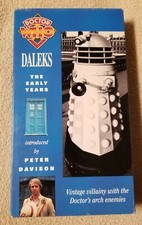Doctor Who Daleks The Early VHS Video Tape Years Peter Davison 1993 BBC FOX EUC