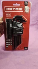 Craftsman Hex Key Set SAE 10 Piece CMHT26002 OEM Sealed With "T" Handle Adapter 