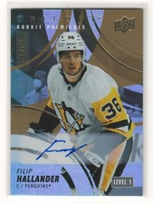 2022-23 Trilogy Filip Hallander Rookie Premieres Level 1 Auto /149