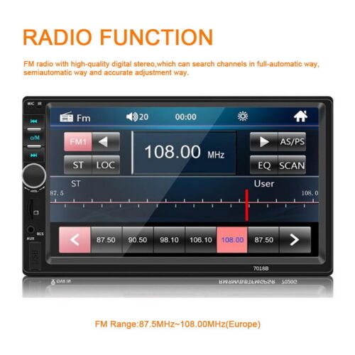 7 inch Touch Screen double Din MP5 Player Mirror link Bluetooth Car Stereo Radio - Picture 7 of 15