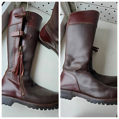 Bottes D'équitation Et Chasse Unisexe Mayura – Cuir Marron – Taille 41 (W-9/M-8)