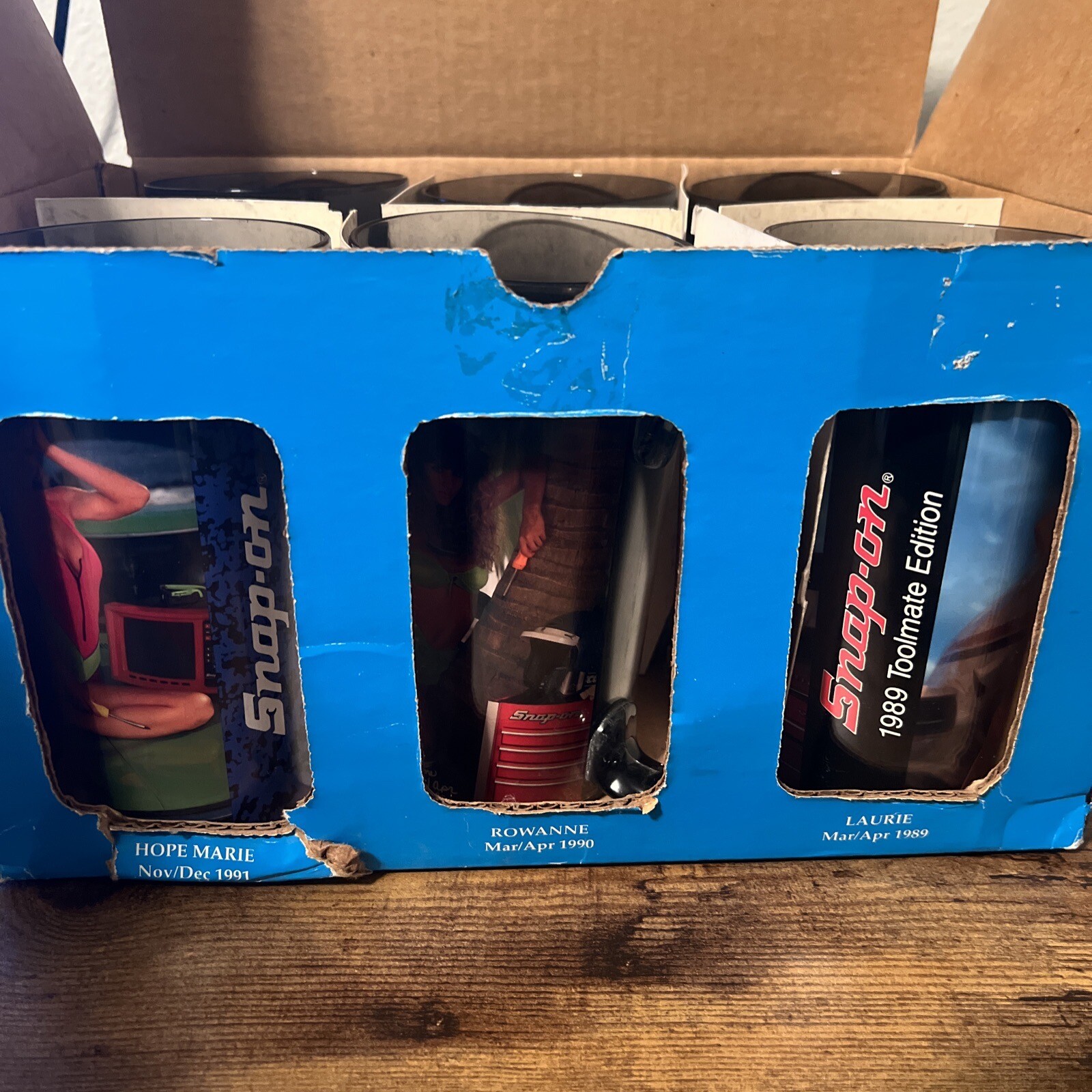 SNAP ON Tool Beer Mug Cup Pin Up Girls ToolMate Calendar Set of 6 Free