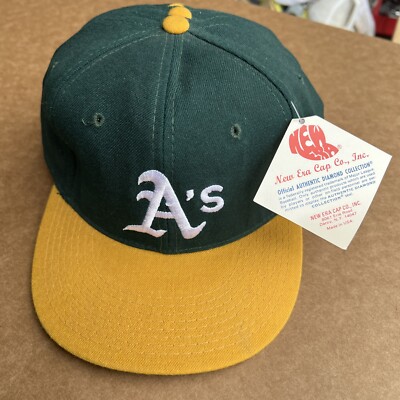 Vintage NOS Oakland A's Fitted Hat New Era Diamond Vintage NOS Oakland A's Fitted Hat New Era Diamond