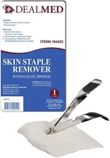 Dealmed Sterile Staple Removal Kit with Staple Remover and Gauze Sponge