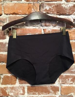 Rhonda Shear Black Invisible Body Brief Smoothing Panties Full Coverage NEW