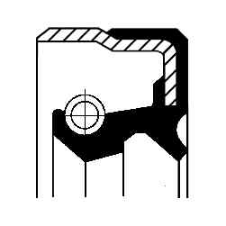 01020465B CORTECO Shaft Seal, differential for ,MAN,MERCEDES-BENZ