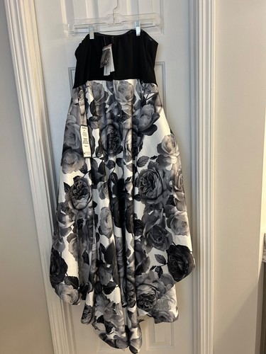 Speechless Prom Dress Size 14 Hi Low Dark Floral Whimsigoth Witchy Goth Y2K NEW - Picture 2 of 8
