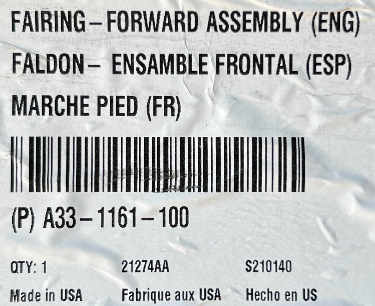 A33-1161-100 Genuine Paccar Foward Fairing Assy LH/S OEM - New | eBay