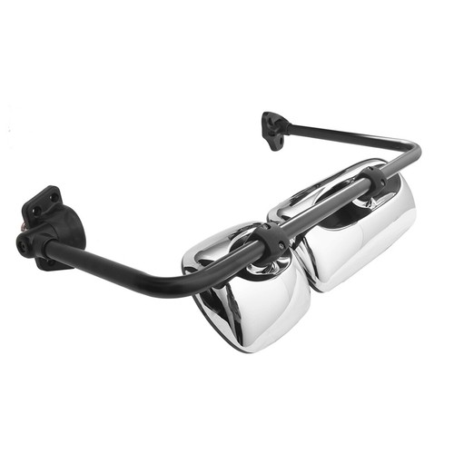 Chrome Door Mirror Assembly Heated w/Arm For Columbia M2 106 LH+RH Side 2PCS - Picture 7 of 8