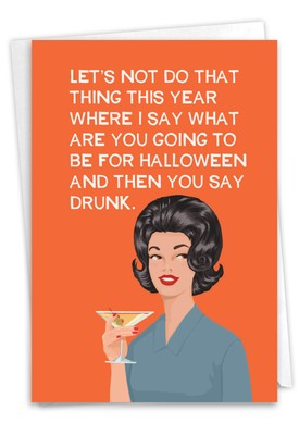 1 Funny Halloween Card with Envelope - Do That Thing C3037HWG