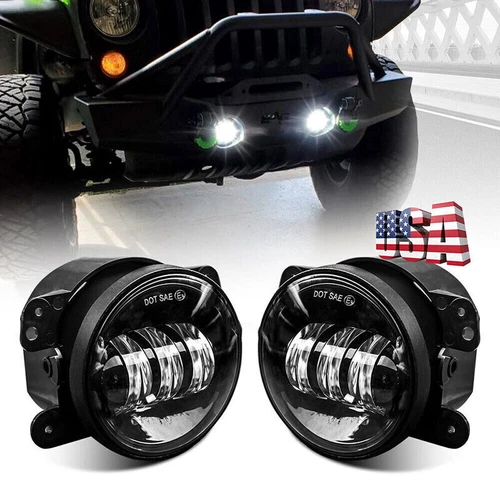 Pair Fog Lights Lamps Clear Lens Bumper Fit For 03-04 Ford Cobra 05-06 Escape - Picture 4 of 12