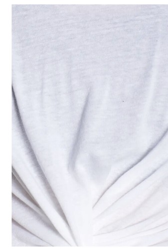 Free People Womens Run In The Sun Short Sleeve Front Twist Crop Top White Med - Picture 7 of 7