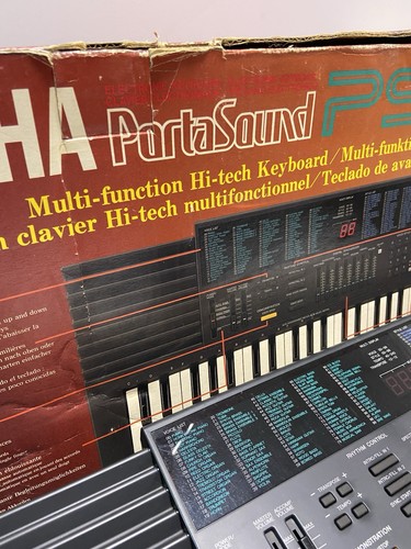 VINTAGE YAMAHA PORTASOUND PSS-380 DIGITAL SYNTHESIZER KEYBOARD W/ ORIGINAL BOX - Picture 7 of 10
