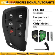For 2021 2022 2023 Chevy Suburban Tahoe 6 Button Remote Car Key Fob YG0G21TB2 US