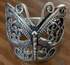 Vintage Sterling Silver 925 Filigree Big Chunky Butterfly Ring Size 9.25