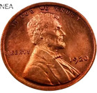 1920 Lincoln Wheat Penny Cent ~ Gem BU (red) — photo 1