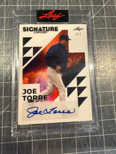 2023 LEAF SIGNATURE SERIES JOE TORRE NEW YORK YANKEES AUTO SIGNED CARD 1/1