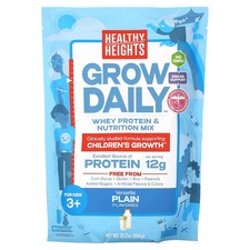 2 X Healthy Heights, Grow Daily, Whey Protein  Nutrition Mix, For Kids 3 , Plai