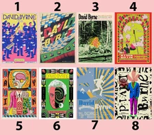 David Byrne Who Is the Sky Tour November 2025 Poster Set