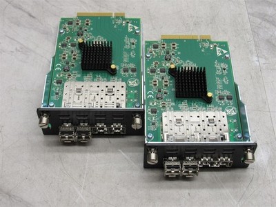2 LOT CheckPoint CPAC-4-1F-B QuadPort Ethernet Networking Interface Module V 1.4