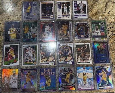 #ad LeBron James 22 Card Lot Prizm’s Inserts amp; More $40.00
