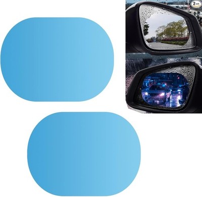 2 PCS Universal Car Side Mirror Tint Film, Waterproof Anti-Glare Anti-Fog Protec
