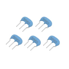 uxcell Ceramic Resonator Crystal Oscillator 4MHz 15pF 3 Pin DIP, Blue 5... 