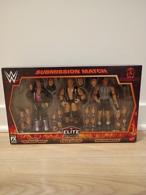 WWE Mattel Elite Collection Wrestlemania 13 Submission Match Figure 3 Pack NIB