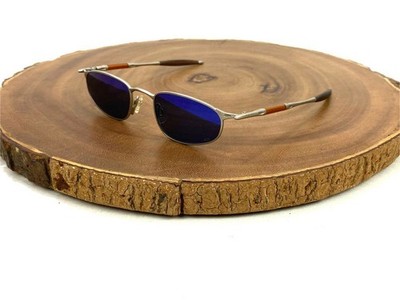 OAKLEY Sunglasses JORDAN OO E Wire Silver Frames Blue Lenses 48 20