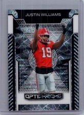 Justin Williams 2025 Leaf Optichrome Football 1/1 Pre Production Proof