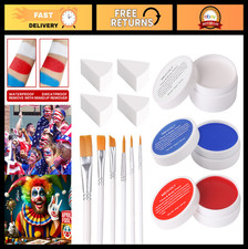 Patriotic Face & Body Paint Set - 4th of July Accessories, Independence Day Prid