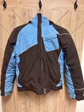 Columbia Jacket Boys Size L 14-16 Blue Brown Hood Full Zip Waterproof Snow Ski