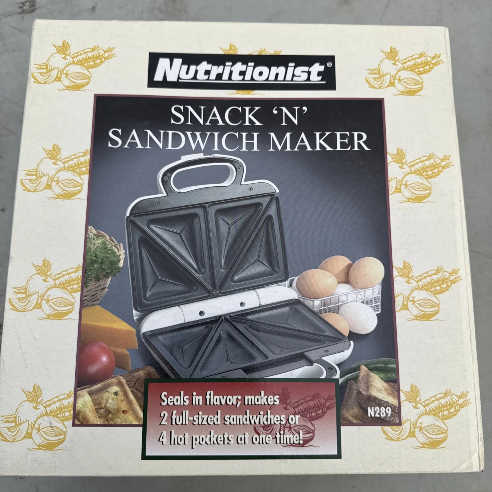 Vintage Salton Snack ‘N’ Sandwich Maker Model N289 Nutritionist