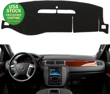 Dash Cover Mat Fit 2007-2014 Chevy Tahoe Suburban GMC Yukon Silverado Black