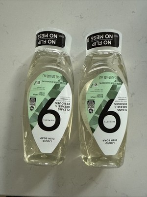2 9 Elements Liquid Dish Soap Cleans Grease Residues Power Of Vinegar Eucalyptus
