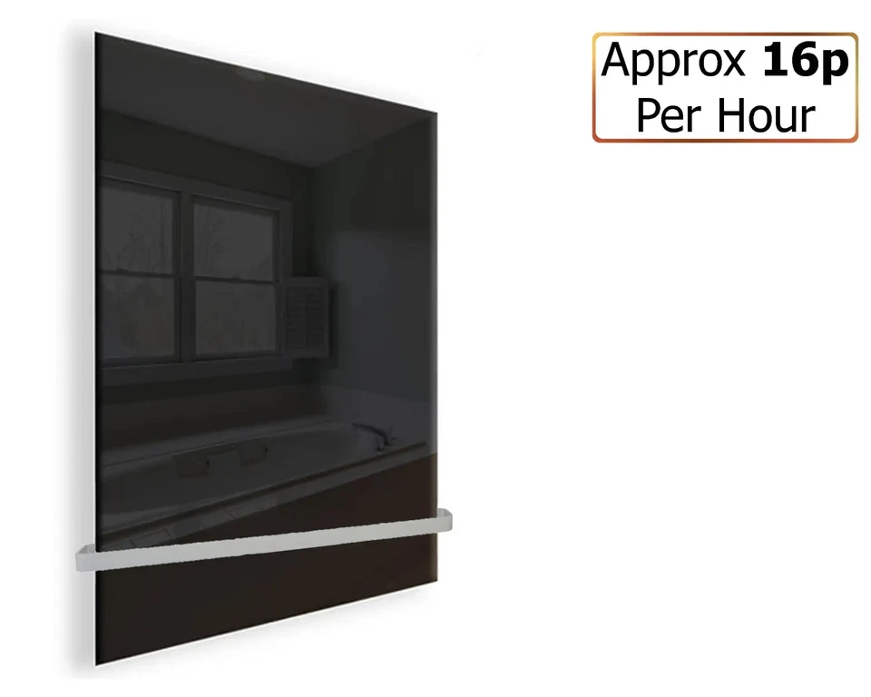 600W ESG Glass Infrared Heating Panel - Black - Image 3 of 3