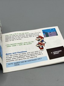 Super Mario Bros. 2 Instruction Manual Booklet Only Nintendo Nes Authentic