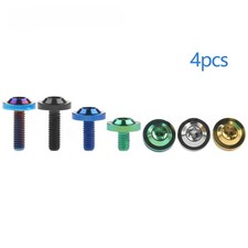 4pcs Titanium Bolt M6x10 15 20 25mm Truss Torx Head Ti Screw for Bike Brake Disc