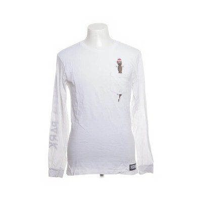 HUF, Langarmshirt, Größe: S, Weiß/Schwarz, Baumwolle, Print, Herren #n0l