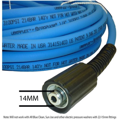 #ad UBERFLEX 1 4quot; x 50#x27; Pressure Washer Hose with 22MM Connects $106.19