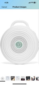 Yogasleep Hushh Portable White Noise Sound Machine For Baby, 3 Soothing Natural