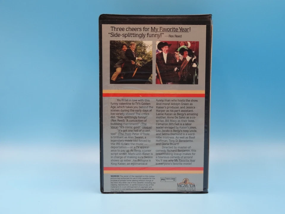 My Favorite Year VHS 1983 Peter O’Toole MGM Comedy Classic Foto 3 de 4