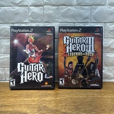 Guitar Hero 1 & Guitar Hero 3 III: Legends of Rock (PlayStation 2, 2007) CIB